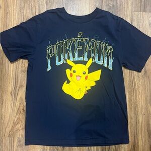 Pokémon Pikachu Graphic T-Shirt Navy Blue - Youth XL (14/16)